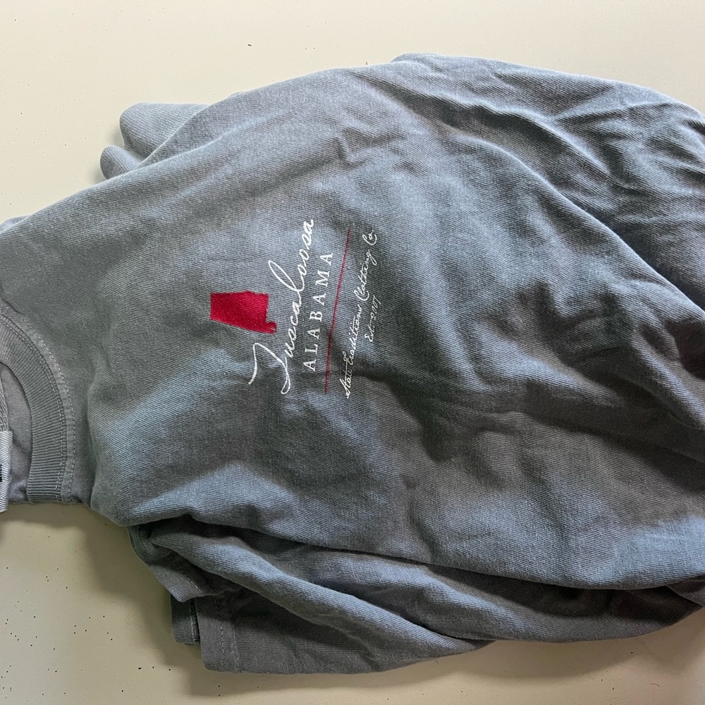 Comfort Colors Gray Alabama Long Sleeve Tee